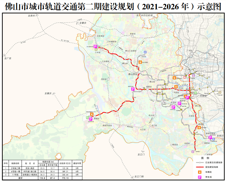 佛山市城市軌道交通四號線一期和十一號線工程